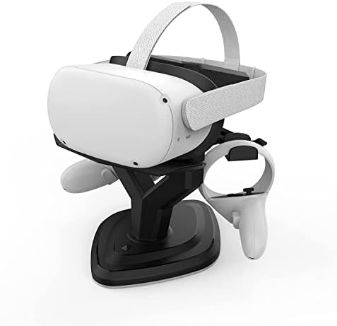 Acessórios AMVR VR Stand Compatível com Meta Quest 2, Quest, Rift ou Rift S Headset e controladores de toque, com base