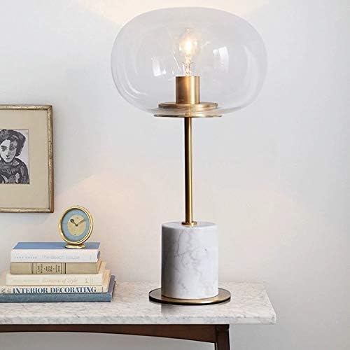Sxnbh nórdico forma de vidro bola de madeira lâmpada de mesa lâmpada de hotel profissional top