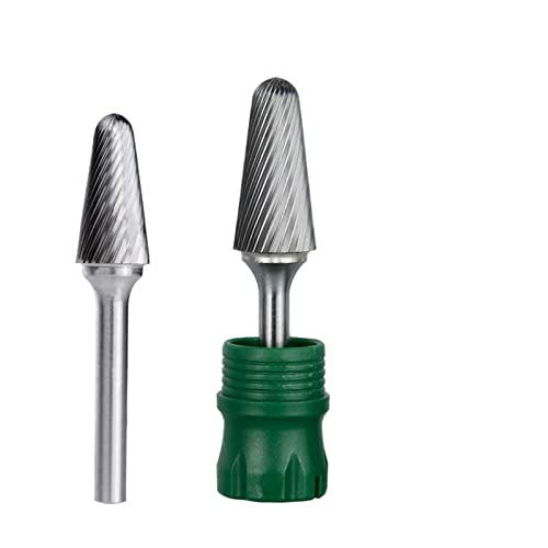 Arquivos rotativos de corte único para metal 6mm haste L Tipo de tungstênio turr bit bit bit woodworking tool turrs rotars