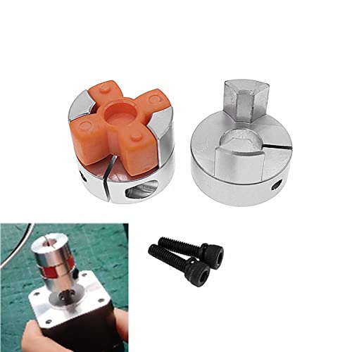 CNCTOPBAOS 3PCS 8x10mm Coupling de servo/stepper Motor de passo onda de eixo do motor de 8 mm a 10mm de alumínio Spider Plum