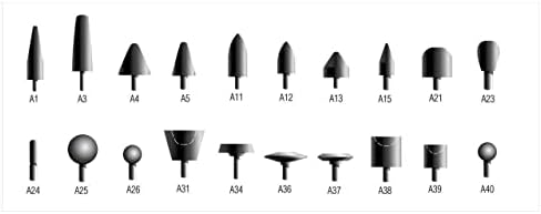 Norton 61463624404 1-5/8x3/8x1/4 in. Gêmeos 38a AO Pontos montados na ligação vitrificada, tipo A36, 60 grão, 5 pacote