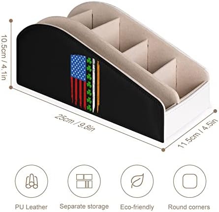 Irlanda American Flag Remote Control titular com 6 Compartamentos PU