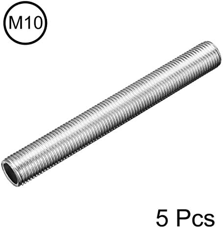 Lâmpada de lâmpada UXCELL, M10 Frea de 80 mm Lâmpadas ocas de reparo Hardware de peça para luzes da lâmpada, tom prateado de zinco, pacote de 5