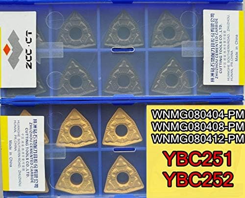 FINCOS WNMG080404-PM WNMG080408-PM WNMG080412-PM YBC251 YBC252 ZCC.CT CNC CARQUIDO Processamento da lâmina: aço-: 0804012 YBC251 10pcs)