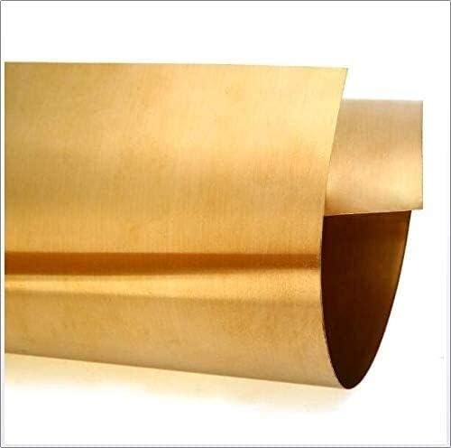 Placa de latão 99,9% de cobre Cu Metal Folha de folha T2 Alta pureza Rolo de folha de metal, 50x1000mm, espessura 0,8