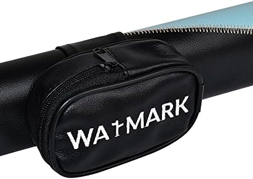 Waymark Billiard/Pool Cue 1x1 Caso duro, mantém 1 estojo de transporte de stick de sugestão de 2 peças