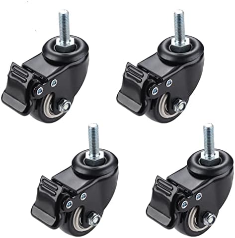 NESHO 4PCS Móveis Caster de serviço pesado 200 kg 1,5 polegada 40mm 360 Rodas de mamona giratória de parafuso rotativo