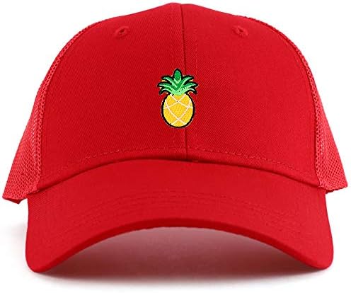 Armycrew Pineapple Patch Tamanho da juventude Cotton Twill 6 Painel Trucker Baseball Cap