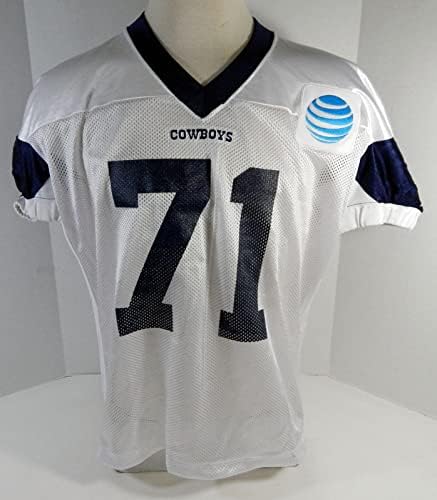 2018 Dallas Cowboys La'el Collins 71 Jogo emitido White Practice Jersey DP18949 - Jogo da NFL não assinado Jerseys usados