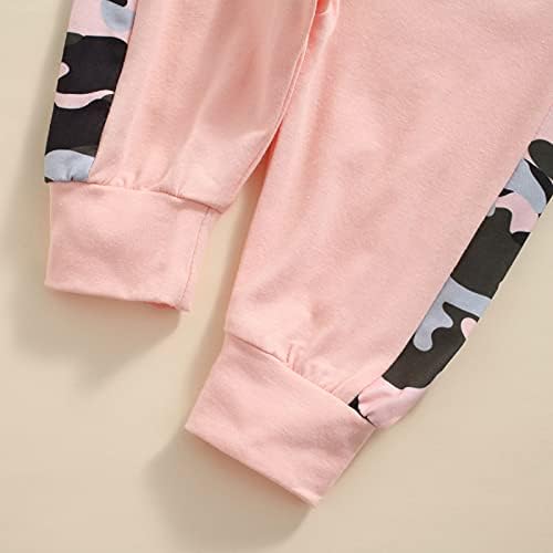 Meninas infantis Meninas capuz roupas camisetas de manga comprida Top Sweatshirt Pants Roupa Roupa de Winter Roupos de