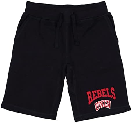 UNLV University of Nevada Las Vegas Rebeldes premium lã de lã de cordão preto preto