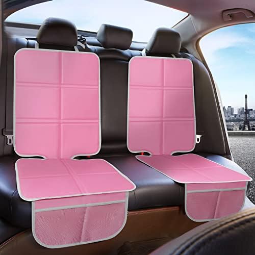 Protetor de assento de carro, 2 embalam grandes protetores de assento de carro automático para assento infantil, protetor de