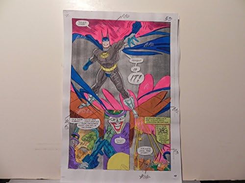 Batman Shadow of the Bat, Last Arkham Production Art assinou A. Roy w/coa pg.53