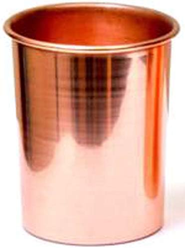 TreeGoart Pure Copper 1000 ml de água com 2 conjunto de bebidas de vidro de cobre