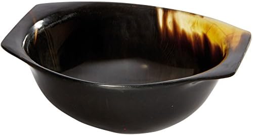 I Luv Ltd Horn Quaich Produto Natural Bowl Scottish Bowl 95mm Presente ideal de batismo