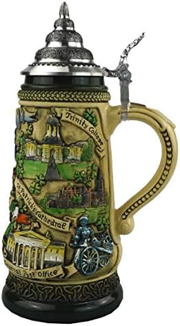 Rei cerveja alemã Stein Dublin Stein 0,5 litro tanque, caneca de cerveja