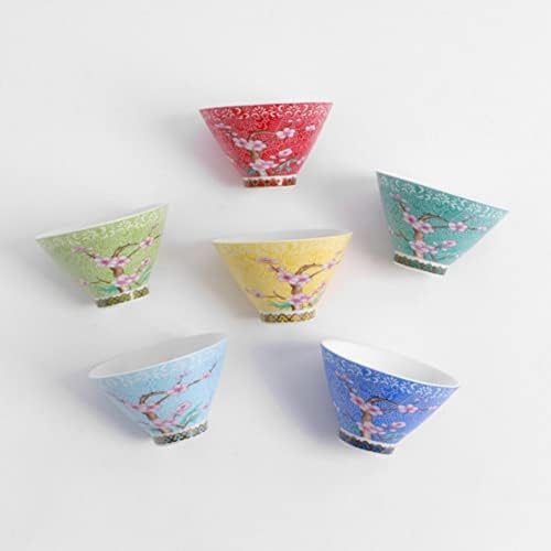 Conjunto de presentes de café de chá quente de Muellery Hot Mini Copo de Vidro de Vidro Copos de Flor Copos 2,4oz 6p TPBD105495