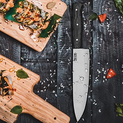 Supplimentos de brose Ultra Sharp Chefs Knife - Faca de chef profissional feita à mão - faca de cozinha - 12 cromo aço