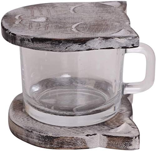 Coaster de design de gatos em casa terrestre com suporte para bebidas-hot e chá resistente ao calor frio e café 6 peças