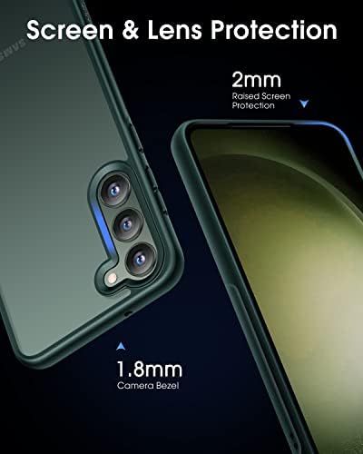 Casekoo Genuíno Oficial para Samsung Galaxy S23 Plus Caso Translúcido Voltor Hard e Rumper macio, Protetor Slim Fin