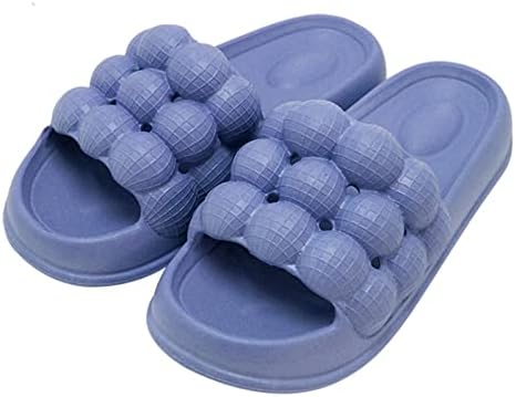 RBCULF Flipers de bolha fofos para mulheres e homens, plataforma de conforto suave do casal Slippers de dedão dos