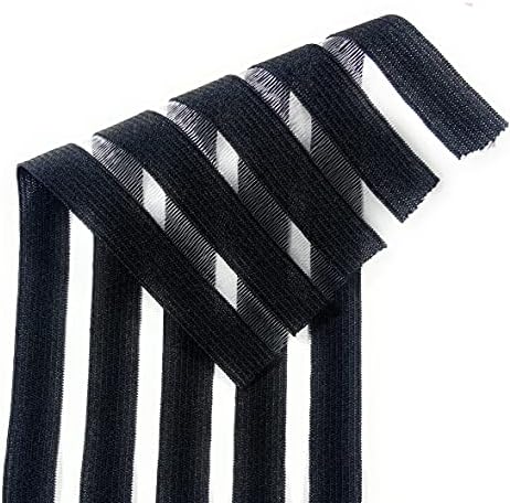 Coloque listrado Costura de costura elástica de 3,5 de largura e 2 jardas - moda elástica preta ou fora de branco