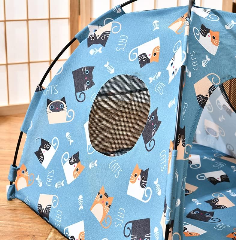 Tenda de tenda de gato dobrável do Vedem para gatos internos, barraca de acampamento ao ar livre para cães pequenos ou