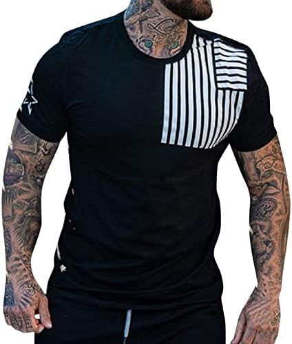 Yowein? Camisas para homens camisetas gráficas, camisa atlética Henley Use Flag Graphic Shirt Slave Long Fitness Pullover Tops