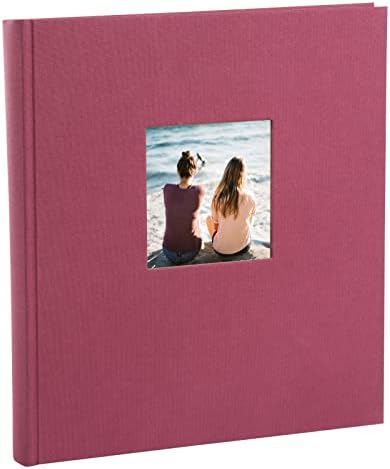 Álbum de fotos de tendência Goldbuch 25 x 25 cm, 60 páginas com pergamina, fúcsia, 30x31 cm