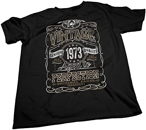 T -shirt de presente de aniversário de 50 anos - vintage 1973 com perfeição - 50º presente de aniversário