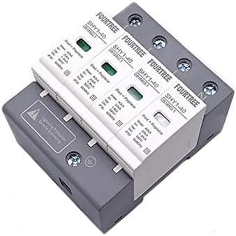 Dispositivo de proteção do Gummmy Surge SPD AC 3P+N 20 ~ 40KA 30KA ~ 60KA 385V 420V Casa Protetor de proteção contra raios da