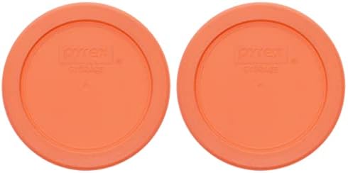 Pyrex 7202-PC 1 xícara de salmão rosa substituto de plástico tampa de armazenamento de alimentos, feita nos EUA-2 pacote