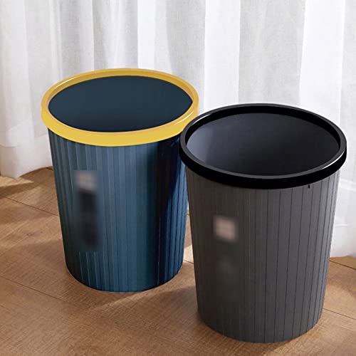 Allmro Pequeno lixo lata pequena lata de lixo de plástico redondo, lixeira de lixo, banheiro, cozinha, quarto, escritório