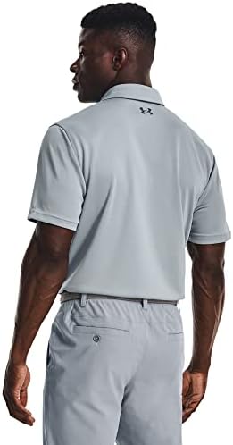 Under Armour Men's Tech Golf Polo, Harbor Blue / / Pitch Grey, pequeno alto