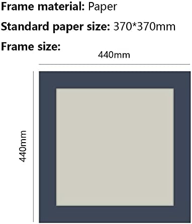 Fansipro Photo Frame Thin, kits de acessórios na Villa; Casa de hóspedes; Loja de fotografia; Escola; Escritório; Armário; Cafeteria; Salão; Quarto; Empresa, 440x2x440, Indigo, 1 x quadro fotográfico.