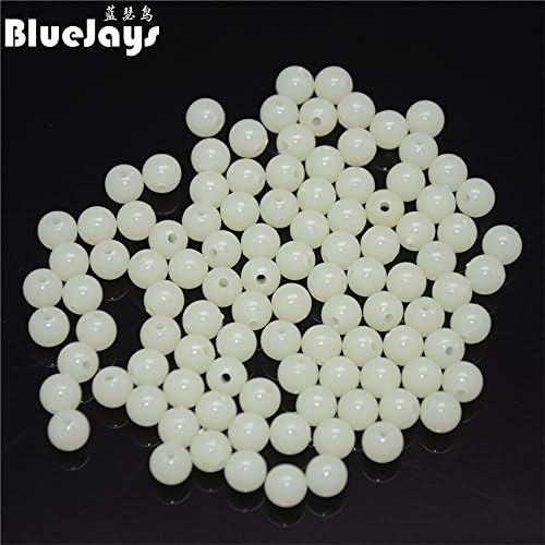 LANSEYU 200PCS 8MM 10MM RIDIDAS LUMINAS HUDEIRAS PESQUISA DE PESQUISA PLÁSTICA LURA LUMININA