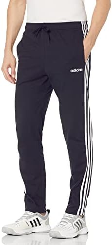 Adidas Men's Essentials 3 Stripes cônica calça de bainha aberta