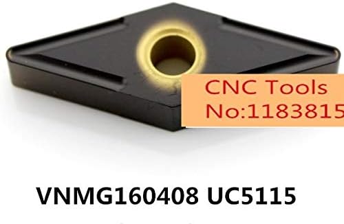 FINCOS VNMG160404 UC5115/VNMG160408 UC5115, inserção de carboneto para girar o suporte da ferramenta, CNC, máquina, barra