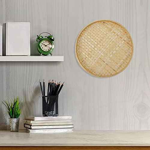 SJYDQ Multifuncional de bambu de bambu de escotilha de cozinha cesta de armazenamento de pão decorativo