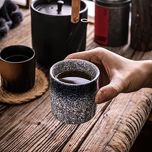 Dodouna Japanea Japanese Chá Copo de Cerâmica Celeira Canecas Canecas de Cerveja Uísque Retro Vidro Drink de Ware Cup Latte