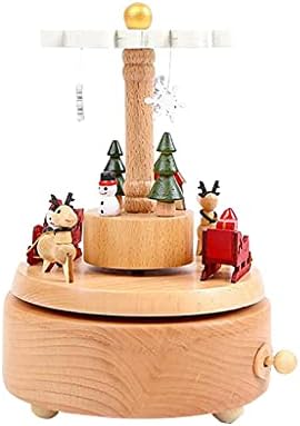 Klhhg Wooden Music Box Festa de Natal de Natal