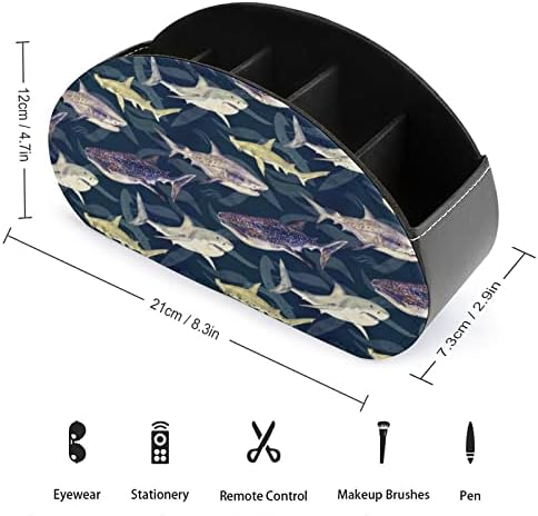 Caixa de armazenamento de controle remoto de tubarões e baleias