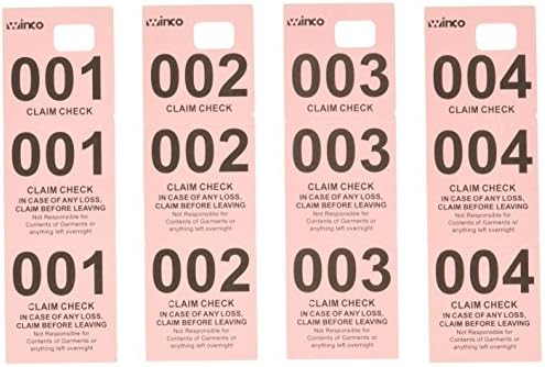 Cheques de casaco winco, rosa, 500 por caixa