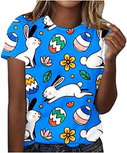 Tops de verão para mulheres de manga curta pescoço redondo camiseta casual camisetas florais estampas floral lisadas