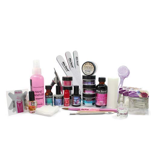 Mia Secret Professional Acrílico Pó de unhas e conjunto de líquidos, Kit Professional Kit-03 para iniciantes e estudantes com