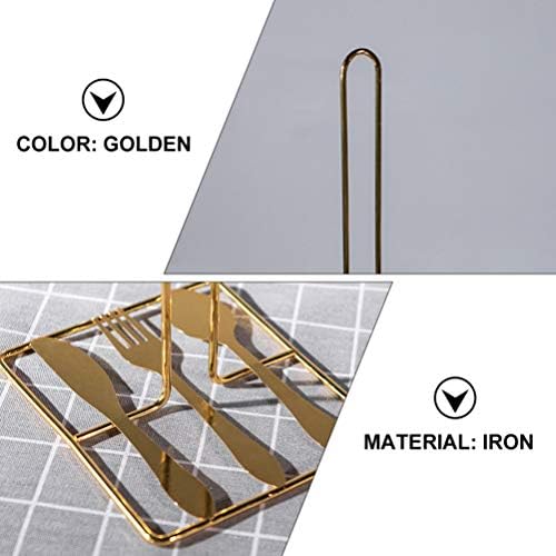 Hemoton Metal Stand Golden Paper Tootom Stand Up Tissue Paper Bar Papel Kitchen Dispensador Tipo vertical Rack de