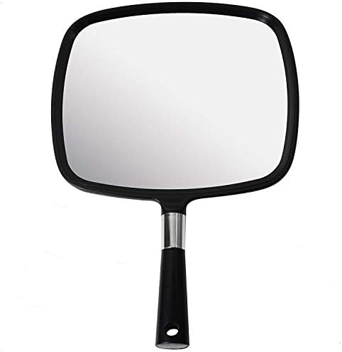 Espelho compacto iluminado por Mirrorvana - Design perfeitamente imperfeito espelho de mão grande com pacote confortável de