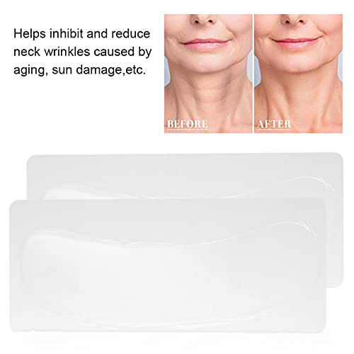Almofada de cuidados com o pescoço de silicone, adesivo antienvelhecimento reutilizável, fita de pescoço lavável e anti-wrinkles para prevenção de rugas, prevenção de linhas de pele