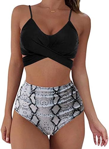 GTMZXW Women's Tankini Conjuntos de biquíni para mulheres 1 peça Tampo de tanque de maiô com Boyshorts Biquíni feminino