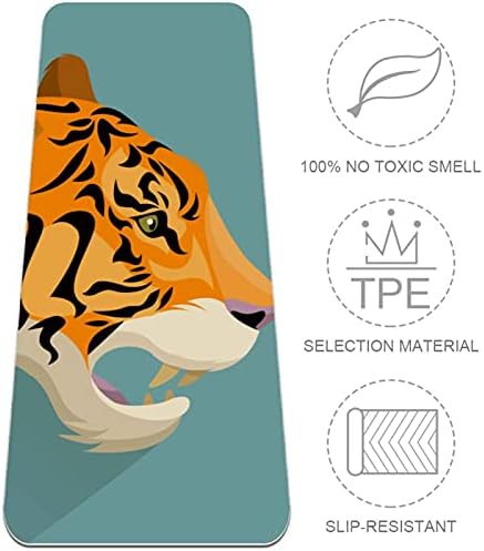 Mat de ioga extra grosso de 6 mm, tigre tigre imprimir e ecologicamente correto TPE Exercício tapetes pilates tape para ioga,